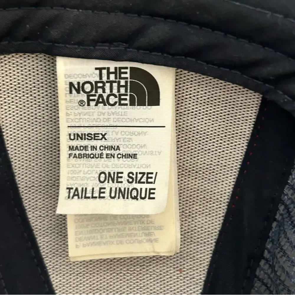 The North Face Patches Trucker Hat Never Stop Exploring Red Navy One Size